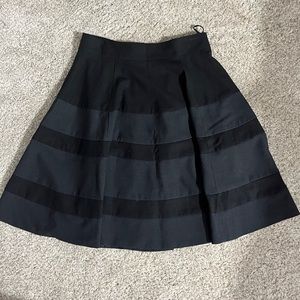 Two Toned A-Line Black Work Skirt!